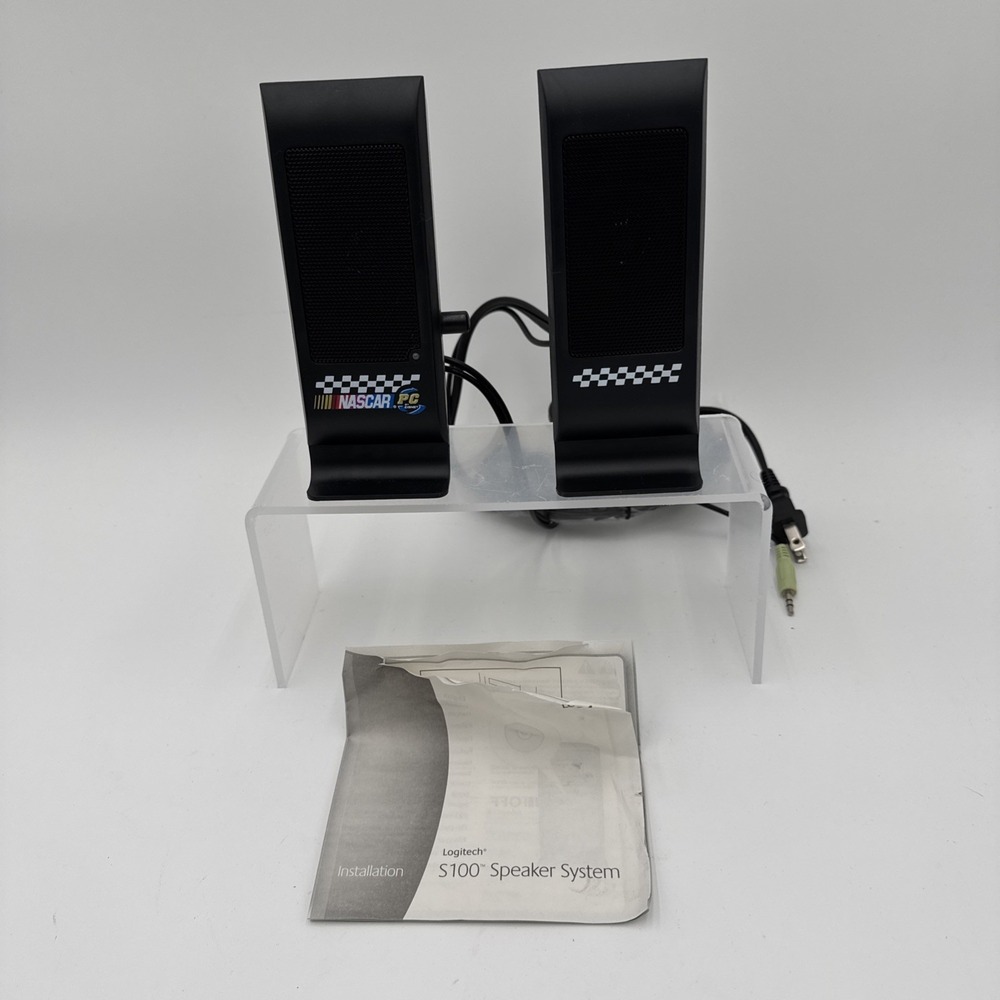 Logitech S100 Speaker System  Nascar computer pc‎ speakers